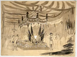 Coffin Prints: The Civil War, Abraham Lincoln's coffin in Chicago City Hall