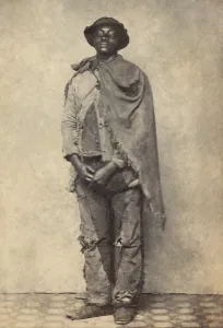 Protection Prints: Civil War African American contraband wearing cleverly mended trousers