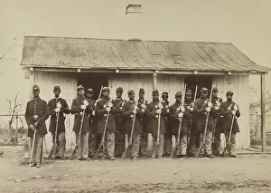 20 40 Years Old Prints: Civil War African American guards of the 107th U