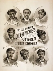 Minstrel Prints: After the Civil War, some African American musical groups performed in the United States and England