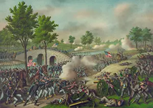 Lcgr1809 Prints: US Civil War. Battle of Antietam, also called Battle of Sharpsburg, Sept. 17, 1862