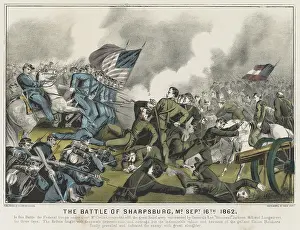 Lcgr1809 Prints: US Civil War. Battle of Antietam, also called Battle of Sharpsburg, Sept. 17, 1862