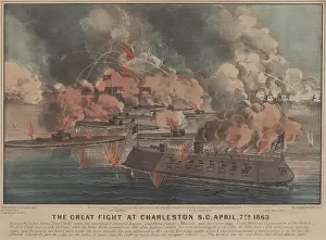 Shelling Prints: US Civil War. Battle of Charleston