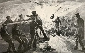 Ships Prints: US Civil War, Battle of Fort Donelson, Tennessee, Feb. 14-16, 1862