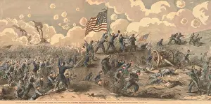 Warships Prints: US Civil War, Battle of Fort Donelson, Tennessee, Feb. 14-16, 1862