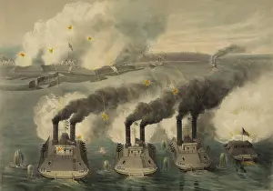 Ships Prints: US Civil War, Battle of Fort Henry