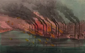 Ships Prints: US Civil War, Battle of Fort Henry