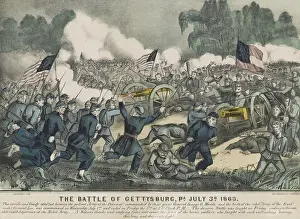 Cannons Prints: US Civil War. Battle of Gettysburg