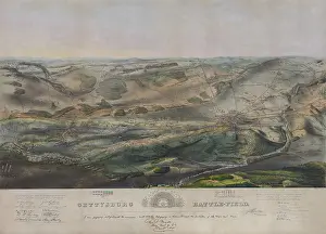 Battle Lines Prints: US Civil War. Battle of Gettysburg