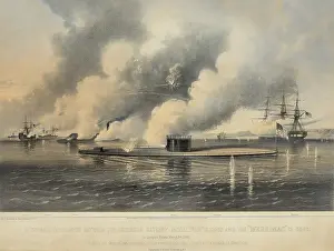 Rebel Prints: US Civil War, Battle of Hampton Roads