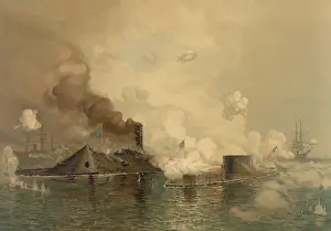 Rebel Prints: US Civil War, Battle of Hampton Roads