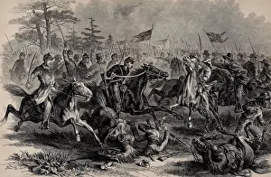 Standards Prints: US Civil War. The Battle of Yellow Tavern, Virginia, May 11, 1864