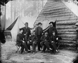 Log Cabin Prints: The Civil War, clerks at Army of the Potomac headquarters