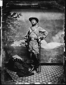 Backdrop Prints: The Civil War, Colonel John S. Mosby (1833-1916), C.S.A. Richmond, Virginia, 1865