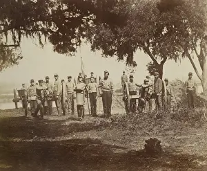 Lcgr1810 Prints: US Civil War. Confederate artillery near Charleston