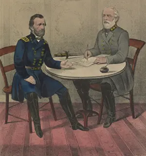 Robert E Prints: US Civil War. Confederate Gen. Robert E