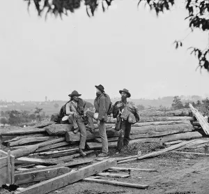 Gettysburg Prints: The Civil War, Three Confederate prisoners