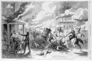 Massacre Prints: The Civil War, The destruction of the city of Lawrence