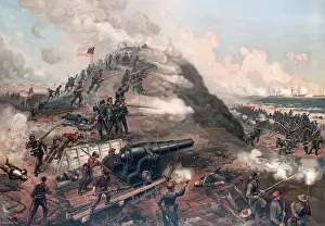 Rebel Prints: US Civil War. Fort fisher Expedition commenced on Dec
