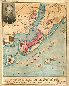North Carolina Prints: US Civil War. Fort fisher Expedition