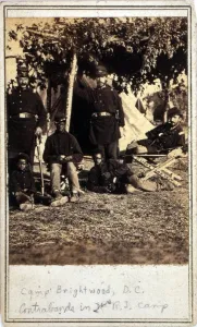 Us Army Prints: The Civil War. Freed slaves ('contrabands') in the camp of the 2nd Regt
