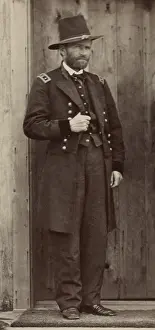 Union Prints: US Civil War. General Ulysses Grant at City Point in 1864 during the Petersburg campaign of June 1864-March 1865