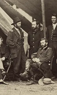 Corruption Prints: US Civil War. General Ulysses Grant is at left