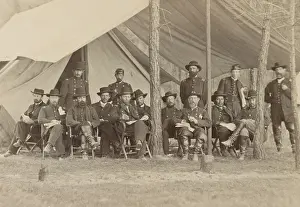 Secretary Prints: US Civil War. General Ulysses Grant and his staff