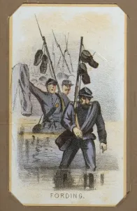Wading Prints: The Civil War, Life in Camp, Fording