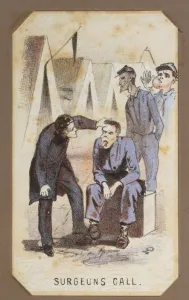 Images Dated 24th December 2007: The Civil War, Life in Camp, Surgeon's Call