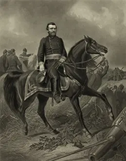 Explosions Prints: US Civil War. Major General Ulysses S