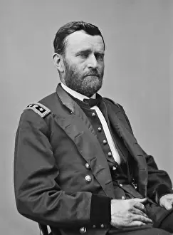 Studio Portrait Prints: US Civil War. Major General Ulysses S. Grant. Photograph, c. 1864 (BSLOC_2018_10_24)