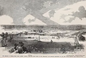 Wood Engraving Prints: US Civil War, Peninsula Campaign, April-August, 1862