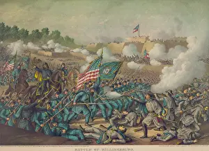 Standards Prints: US Civil War, Peninsula Campaign, April-August, 1862. Union Gen. W.S