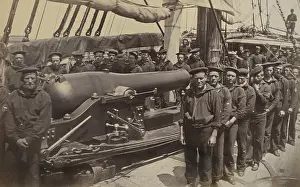 Deck Prints: US Civil War. Pivot gun and crew
