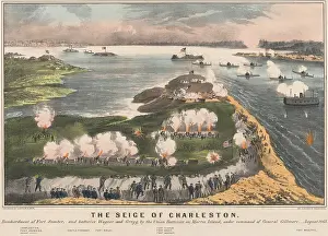 Harbor Prints: US Civil War. Siege of Charleston