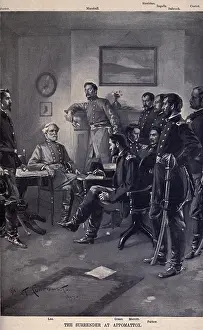 Robert E Prints: US Civil War. Surrender at Appomattox
