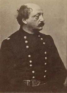 Businessman Prints: Civil War Union Maj. Gen. Benjamin Butler was in command of Fort Monroe on the James River in Virginia