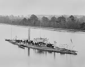 Seaman Prints: US Civil War, USS Casco, was a light draft monitor designed for service on the Mississippi River