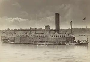 Ships Prints: US Civil War. USS Red Rover, was a US Navy hospital ship, serving the Mississippi Squadron