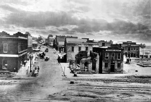 Atlanta Prints: CIVIL WAR-View of Atlana after Sherman's departure