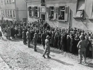 Lcgr1406 Prints: Civilians of Ensheim, Germany, defied of Hitler's orders to join the Nazi resistance