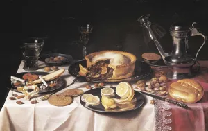 Wine Producing Prints: CLAESZ, Pieter (1597-1661). Still Life
