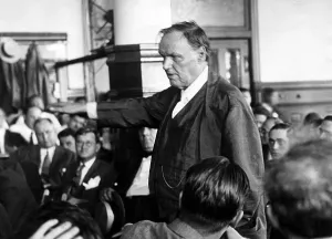 Trial Prints: Clarence Darrow making his argument in the case of Leopold and Loeb