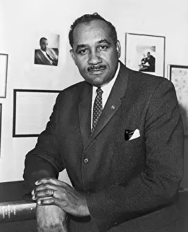 Naacp Prints: Clarence Mitchell, Jr. head of the Washington bureau of the NAACP