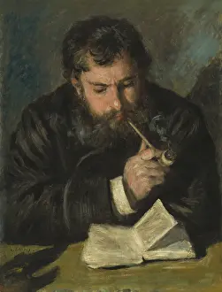Smoking Pipe Prints: Claude Monet, by Auguste Renoir, 1872, French impressionist painting, oil on canvas