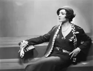 Brooch Prints: Claudette Colbert, early 1930s