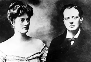 Clementine Prints: Clementine Hozier with fiancee Winston Churchill