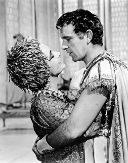 Burton Prints: CLEOPATRA, from left, Elizabeth Taylor