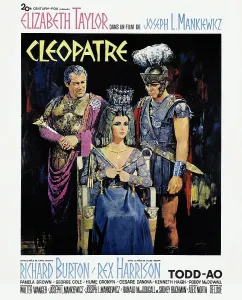 Burton Prints: CLEOPATRA, from left: Rex Harrison